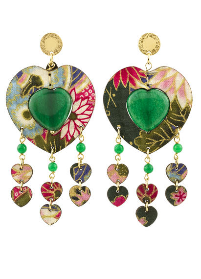 heart-earrings-with-stone-and-green-pendants